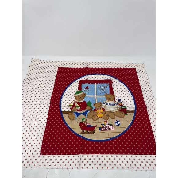 The VIP V.I.P. Teddy Bear Cut Sew Stuff Craft Pillows Cranston Print Works - Picture 4 of 9